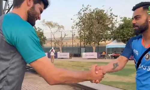 താങ്കളുടെ തിരിച്ചുവരവിനായി ഞങ്ങളെല്ലാം പ്രാർത്ഥിക്കുന്നുണ്ട്; ആരോഗ്യവിവരങ്ങള്‍ തിരക്കിയ വിരാട് കോഹ്ലിയോട് ഷാഹിൻ ഷാ അഫ്രീദി