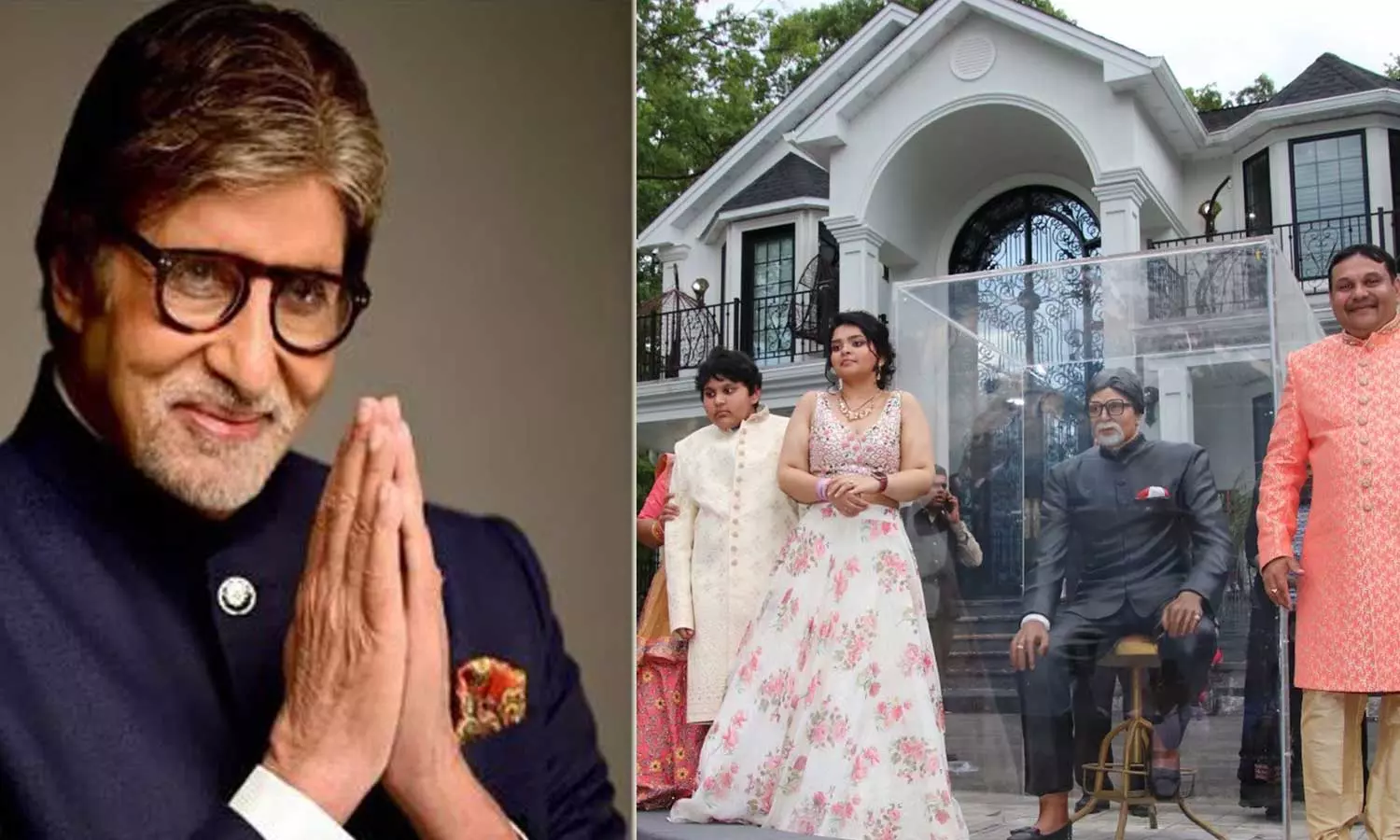 ദൈവത്തിന് തുല്യം; 60 ലക്ഷം രൂപയുടെ ബിഗ്ബി പ്രതിമ അമേരിക്കയിലെ വീടിന് മുന്നില്‍ സ്ഥാപിച്ച്  കുടുംബം