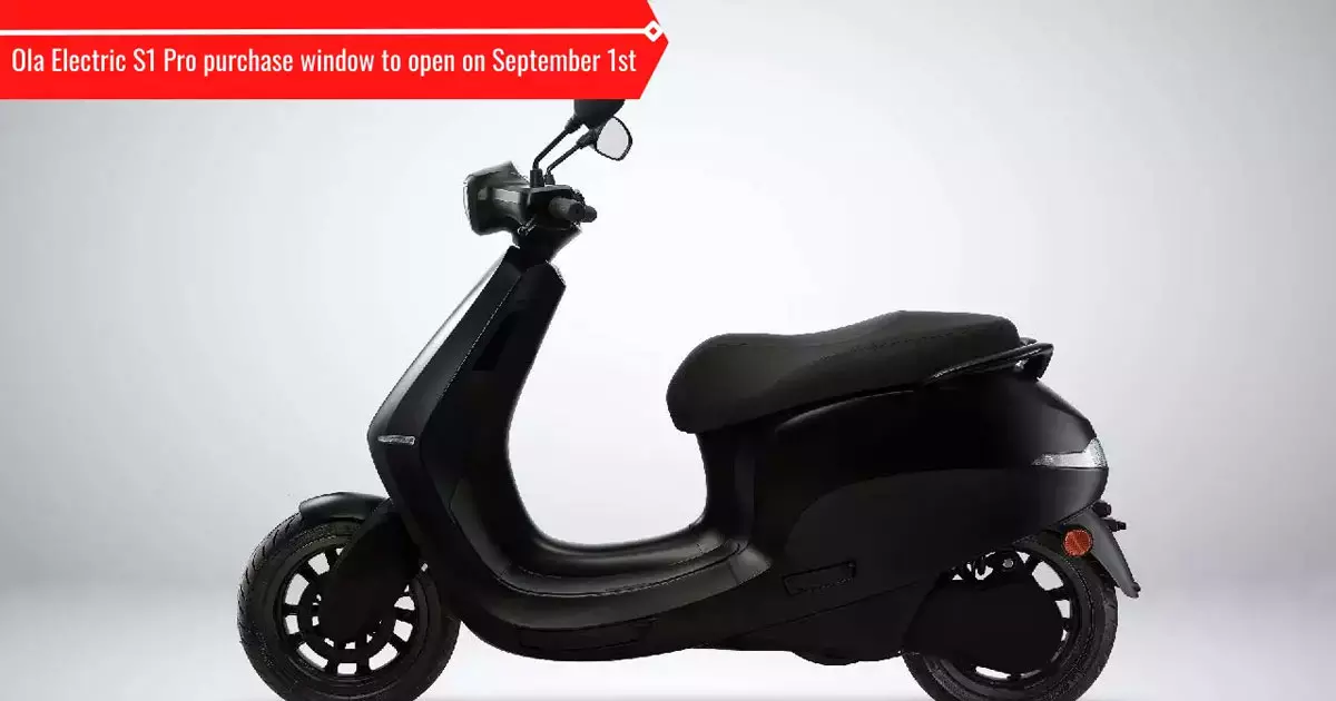 ഒല ഇലക്ട്രിക് എസ് 1 പ്രോ വാങ്ങാം സെപ്തംബർ ഒന്ന് മുതൽ ഒല ഇലക്ട്രിക് എസ് 1 പ്രോ വാങ്ങാം സെപ്തംബർ ഒന്ന് മുതൽ