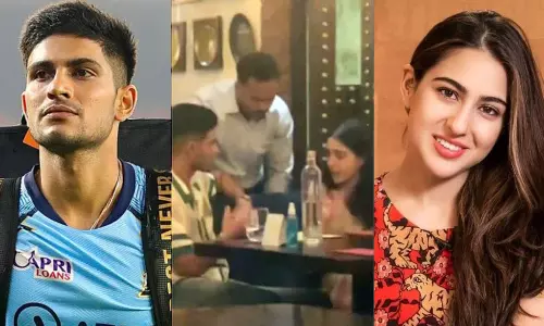 മുംബൈ ഹോട്ടലിൽ ഗില്ലിനൊപ്പം സാറ അലി ഖാൻ; ഈ സാറ വേറെയാണല്ലോ എന്ന് ആരാധകർ