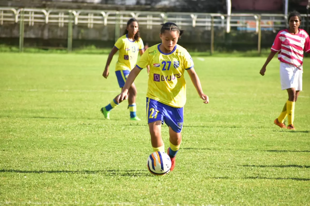 വനിതാ ലീഗിലും ബ്ലാസ്റ്റേഴ്സിന്റെ ഗോളടി മേളം; ജയം 13-1ന് വനിതാ ലീഗിലും ബ്ലാസ്റ്റേഴ്സിന്റെ ഗോളടി മേളം; ജയം 13-1ന്