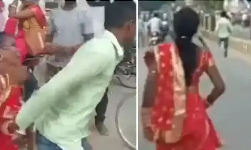 എന്നെ വിവാഹം ചെയ്യൂ...; ബൈക്കും പണവും വാങ്ങി വിവാഹം വൈകിപ്പിച്ചയാളെ ഓടിപ്പിടിച്ച് യുവതി- വീഡിയോ