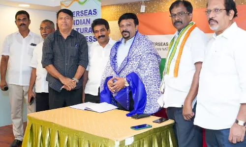 ഒ.ഐ.സി.സി മിഡില്‍ ഈസ്റ്റ് കണ്‍വീനര്‍ അഡ്വ. ആഷിഖിന് ദേശീയ കമ്മിറ്റിയുടെ നേതൃത്വത്തില്‍ സ്വീകരണം നല്‍കി.