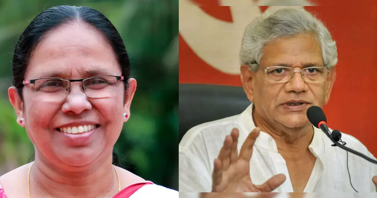 കോവിഡ്-നിപ പ്രതിരോധം കൂട്ടായ പ്രവര്‍ത്തനം, മാഗ്‌സസെ കമ്മ്യൂണിസ്റ്റ് വിരുദ്ധന്‍: കെ.കെ ശൈലജയുടെ പുരസ്കാരം തടഞ്ഞതിനെ കുറിച്ച് യെച്ചൂരി