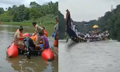 പള്ളിയോടം മറിഞ്ഞ് അപകടം; കാണാതായ മൂന്ന് പേർക്കായി തിരച്ചിൽ‍ തുടരുന്നു