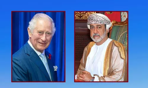 ചാൾസ് മൂന്നാമന് ഒമാൻ സുൽത്താൻ ആശംസ നേർന്നു