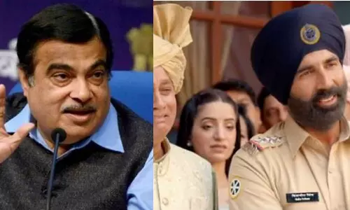 എയർബാഗിനെകുറിച്ചുള്ള അക്ഷയ്കുമാറിന്റെ പരസ്യം പങ്കുവെച്ച്  നിതിൻ ഗഡ്കരി; ഇത് സ്ത്രീധനത്തെ പ്രോത്സാഹിപ്പിക്കുന്നതല്ലേയെന്ന് സോഷ്യൽമീഡിയ-വിമര്‍ശനം