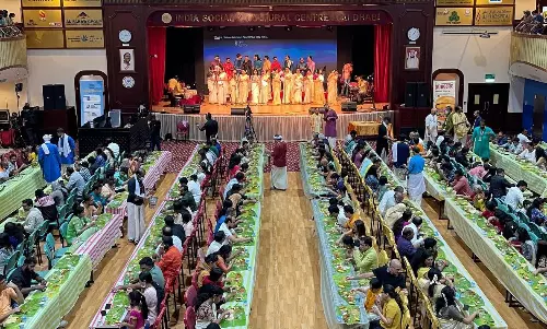 ആയിരങ്ങൾക്ക് സദ്യയൊരുക്കി അബൂദബിയിൽ  ഐ.എസ്.സിയുടെ ഓണാഘോഷം