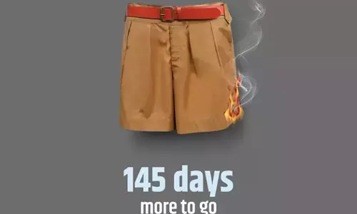 കത്തുന്ന കാക്കി ട്രൗസർ, ഇനി 145 ദിവസം: വീണ്ടും കോണ്‍ഗ്രസ് - ബി.ജെ.പി വാക്പോര്