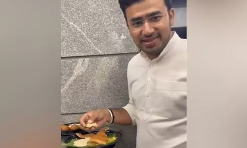 ആരാ എന്റെ ദോശ തിന്നത്? കോണ്ഗ്രസ് അയച്ച 10 മസാലദോശ കിട്ടിയില്ലെന്ന് തേജസ്വി സൂര്യ ആരാ എന്റെ ദോശ തിന്നത്? കോണ്ഗ്രസ് അയച്ച 10 മസാലദോശ കിട്ടിയില്ലെന്ന് തേജസ്വി സൂര്യ