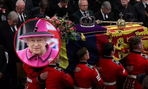 ലക്ഷങ്ങൾ സാക്ഷി; എലിസബത്ത് രാജ്ഞിയുടെ സംസ്കാര ചടങ്ങുകൾ പുരോഗമിക്കുന്നു