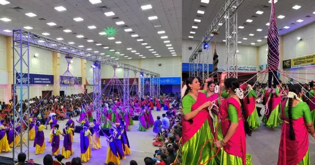 ബഹ്‌റൈനിൽ ആയിരങ്ങൾക്ക്   കാഴ്ചാ വിരുന്നൊരുക്കി ചരടുപിന്നിക്കളി