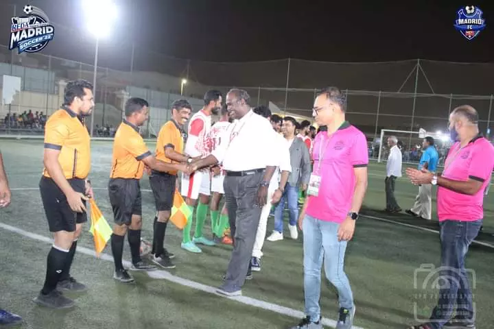 ദമ്മാം മാഡ്രിഡ് സോക്കർ സെവൻസ് ഫെസ്റ്റിന് തുടക്കമായി ദമ്മാം മാഡ്രിഡ് സോക്കർ സെവൻസ് ഫെസ്റ്റിന് തുടക്കമായി