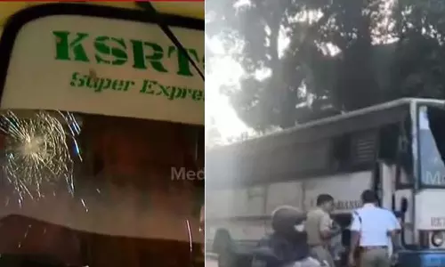 പി.എഫ്.ഐ ഹര്‍ത്താലില്‍ വ്യാപക കല്ലേറ്: കോഴിക്കോട് കെ.എസ്.ആർ.ടി.സി ബസുകള്‍ സർവീസുകള്‍ നിര്‍ത്തിവെച്ചു