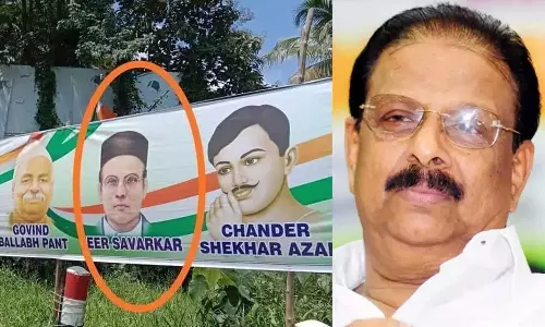 ബാനറിൽ സവർക്കർ ചിത്രം: സുരേഷിനെതിരെ ഒരു നടപടിയുമുണ്ടാകില്ലെന്ന് കെ. സുധാകരൻ