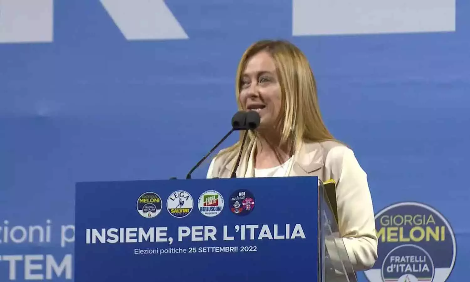 ഇറ്റലിയിൽ മുസോളനിക്ക് ശേഷം തീവ്ര വലതുപക്ഷ സർക്കാർ വരുന്നു; ജോർജിയ മെലോണി ആദ്യ വനിതാ പ്രധാനമന്ത്രിയാകുമെന്ന് സൂചന