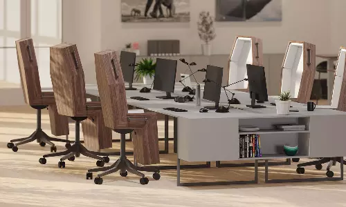 ഓഫീസിൽ ശവപ്പെട്ടിയുടെ ആകൃതിയിലുള്ള കസേരകൾ; അധികം വൈകാതെ ആവശ്യം വരുമെന്ന് കമ്പനി ഓഫീസിൽ ശവപ്പെട്ടിയുടെ ആകൃതിയിലുള്ള കസേരകൾ; അധികം വൈകാതെ ആവശ്യം വരുമെന്ന് കമ്പനി