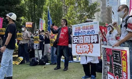 ഷിൻസോ ആബെയുടെ സംസ്‌കാരചടങ്ങ്: ചെലവിട്ടത് 11.5 ദശലക്ഷം യുഎസ് ഡോളർ, വിവാദം