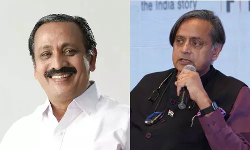 സിംഹത്തിന്റെ മടയിൽചെന്ന് സത്യങ്ങൾ തുറന്നടിക്കുന്ന തരൂർ നയിക്കട്ടെ- കോൺഗ്രസ് അധ്യക്ഷ തെരഞ്ഞെടുപ്പിൽ തരൂറിനെ പിന്തുണച്ച് എം.കെ രാഘവൻ