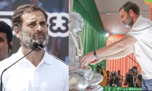 ഗാന്ധിയെ കൊന്ന പ്രത്യയശാസ്ത്രത്തോടുള്ള പോരാട്ടമാണ് ഭാരത് ജോഡോ യാത്ര; രാഹുൽ ​ഗാന്ധി