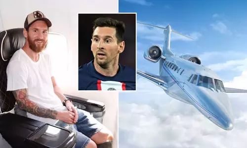 മൂന്ന് മാസത്തിനിടെ 52 യാത്രകൾ; മെസ്സിയുടെ പ്രൈവറ്റ് ജെറ്റ് പുറന്തള്ളിയത് 1,502 ടൺ കാർബൺ ഡൈ ഓക്സൈഡ്, വിവാദം മൂന്ന് മാസത്തിനിടെ 52 യാത്രകൾ; മെസ്സിയുടെ പ്രൈവറ്റ് ജെറ്റ് പുറന്തള്ളിയത് 1,502 ടൺ കാർബൺ ഡൈ ഓക്സൈഡ്, വിവാദം