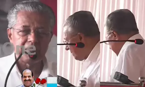 ചില കാര്യങ്ങൾ ആരുടെയും നിയന്ത്രണത്തിലല്ലല്ലോ; കരഞ്ഞ്, വാക്കു മുറിഞ്ഞ്, പാതിയിൽ നിർത്തി പിണറായി