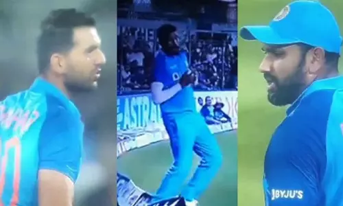 ക്യാച്ച് എടുത്തു, ബൗണ്ടറി ലൈനിലും തട്ടിച്ചു: സിറാജിന്റെ പിഴവിൽ ചൂടായി രോഹിതും ദീപകും