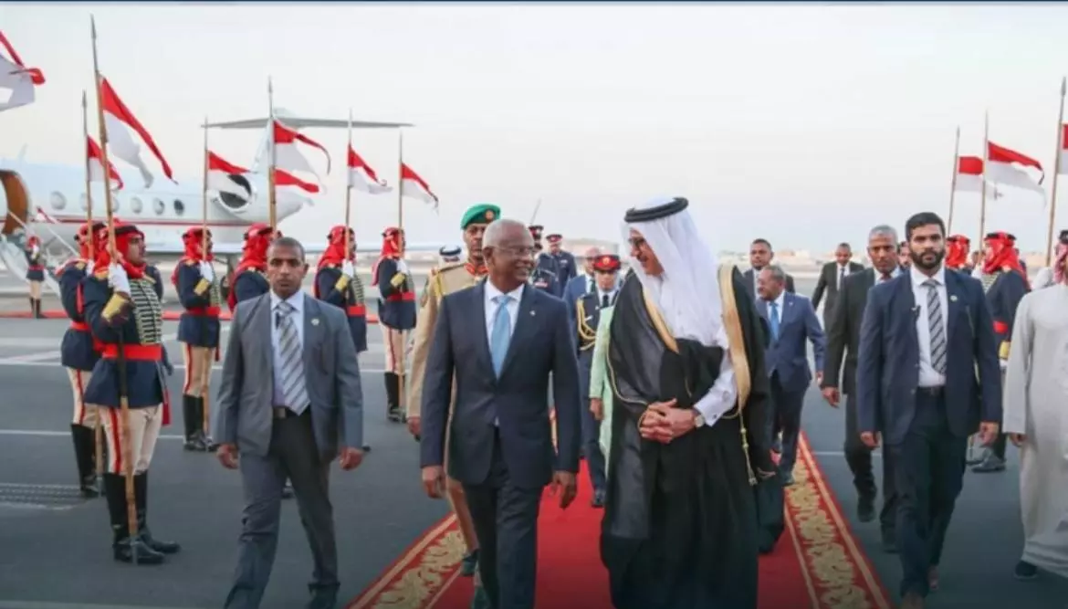 മാൽദീവ്സ് പ്രസിഡന്റ് സന്ദർശനത്തിനായി ബഹ്റൈനിൽ മാൽദീവ്സ് പ്രസിഡന്റ് സന്ദർശനത്തിനായി ബഹ്റൈനിൽ