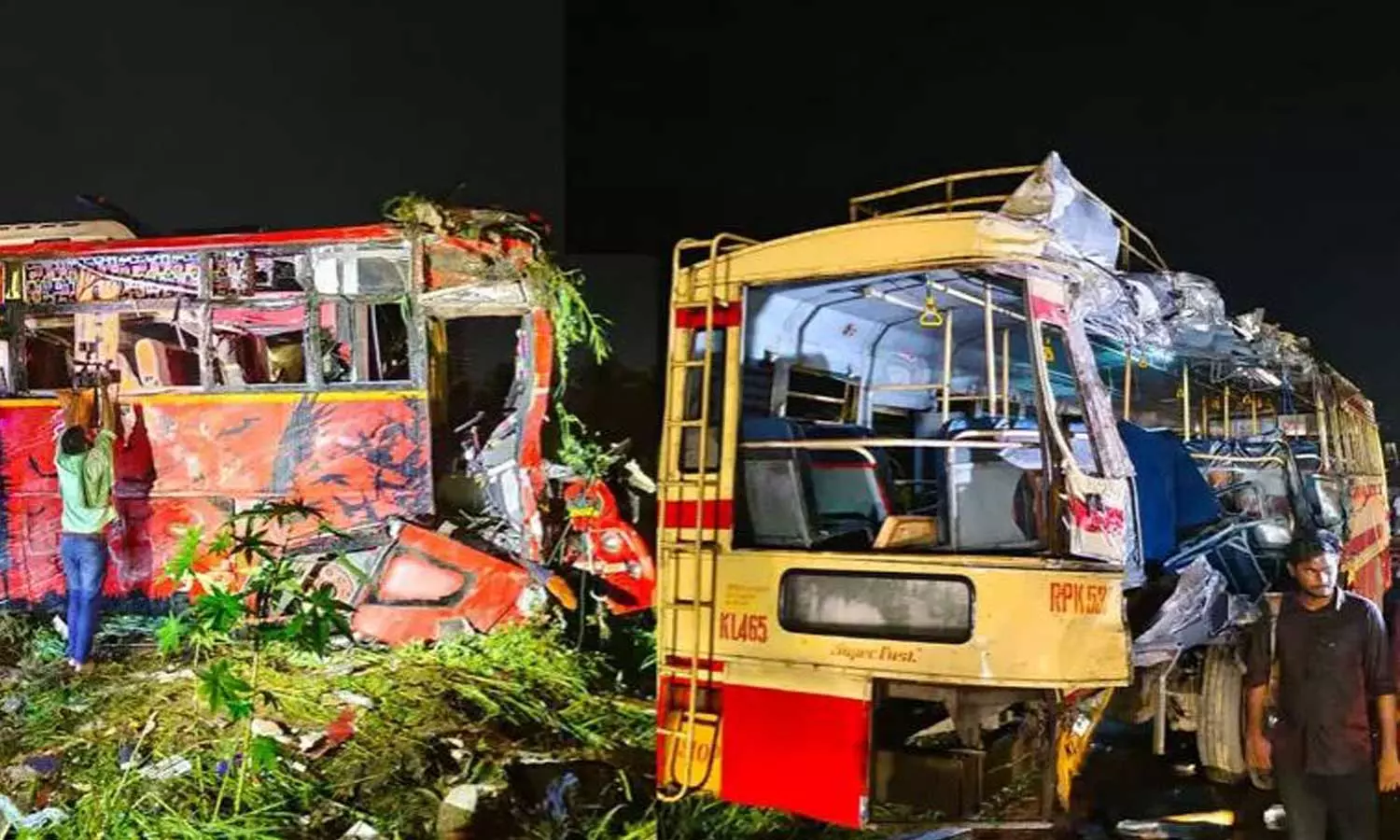 ഡ്രൈവർ ബ്രേക്കിട്ടിട്ടില്ല,നിയന്ത്രണം തെറ്റിയത് ടൂറിസ്റ്റ് ബസ് ഇടിച്ച്; കെ.എസ്.ആർ.ടി.സി