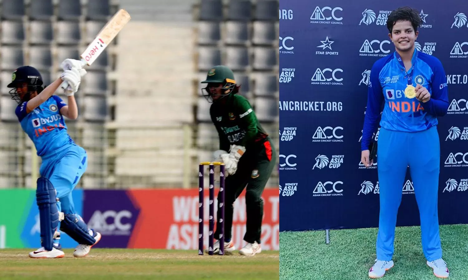 ബാറ്റിങ്ങിലും ബൗളിങ്ങിലും തിളങ്ങി ഷഫാലി; ഏഷ്യകപ്പിൽ ബംഗ്ലാദേശിനെ വീഴ്ത്തി ഇന്ത്യ