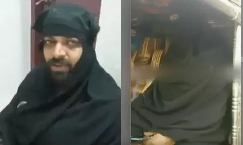 പർദ ധരിച്ച് കൊയിലാണ്ടിയിൽ കറങ്ങിനടന്ന യുവാവ് പിടിയിൽ; ചിക്കൻ പോക്‌സ് വന്നതുകൊണ്ടാണെന്ന് വിശദീകരണം