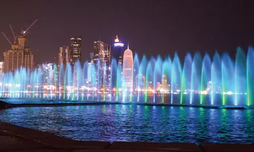 ലോകകപ്പ് ഫുട്ബോള്‍ സമയത്ത് വാട്ടര്‍ഷോയും: ദോഹ കോര്‍ണിഷിലെ ഒരുക്കങ്ങള്‍ പുരോഗമിക്കുന്നു