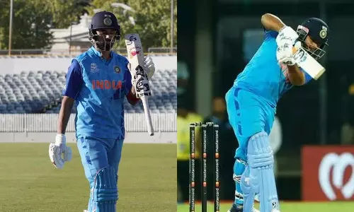 ഒന്‍പതില്‍ വീണ് വീണ്ടും പന്ത്, രാഹുലിനും രക്ഷിക്കാനായില്ല; ഓസീസ് യുവനിരയ്ക്കു മുന്നിൽ തകർന്നടിഞ്ഞ് ടീം ഇന്ത്യ