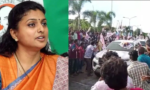 മന്ത്രി റോജയ്ക്ക് നേരെ പവന്‍ കല്യാണിന്‍റെ അനുയായികളുടെ ആക്രമണം