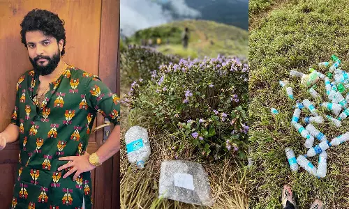 പ്ലാസ്റ്റിക് കൊണ്ടുവരരുത്, ദയവായി വലിച്ചെറിയരുത്; നീലക്കുറിഞ്ഞി കാണാനെത്തുന്നവരോട് അഭ്യർഥനയുമായി നീരജ് മാധവ്