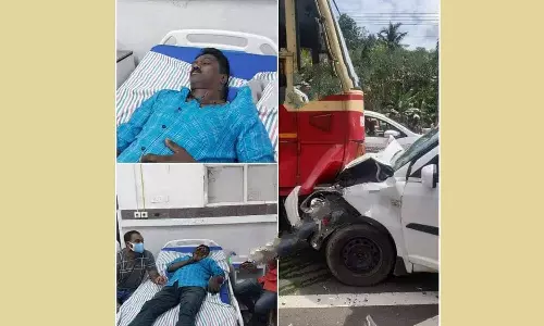 വാവ സുരേഷിന് വാഹനാപകടത്തിൽ ഗുരുതര പരിക്ക് വാവ സുരേഷിന് വാഹനാപകടത്തിൽ ഗുരുതര പരിക്ക്