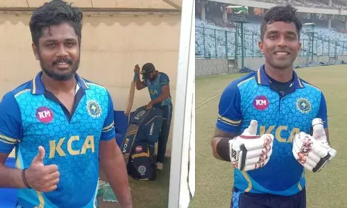 തകർത്തടിച്ച് സഞ്ജുവും സച്ചിനും; ജമ്മു കശ്മീരിനെതിരെ കേരളത്തിന് മിന്നും ജയം