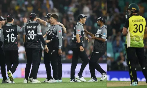 ആദ്യം വെടിക്കെട്ട് പൂരം, പിന്നെ ബൗളിങ് ആക്രമണം; കിവി കൊടുങ്കാറ്റില്‍ അടിതെറ്റി കങ്കാരുക്കള്‍