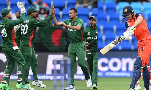 തീതുപ്പി തസ്‌കിൻ, അക്കര്‍മാന്‍റെ ഒറ്റയാള്‍ പോരാട്ടം വിഫലം; ബംഗ്ലാ കടുവകളെ വിറപ്പിച്ചു കീഴടങ്ങി ഡച്ച് പട