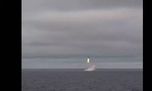 ആണവാഭ്യാസത്തിന്റെ ഭാഗമായി ബാലിസ്റ്റിക് മിസൈൽ പരീക്ഷിച്ച് റഷ്യ