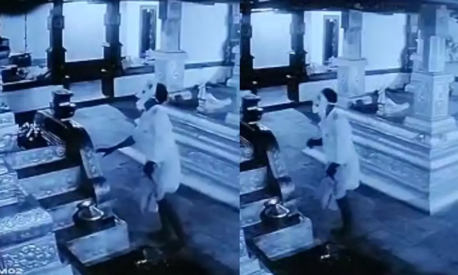 ഭഗവാനെ നിന്നെ നീ തന്നെ കാത്തോളണേ; നടയില് തൊട്ടുവണങ്ങി പ്രാര്ഥിച്ച ശേഷം തിരുവാഭരണം അടിച്ചുമാറ്റി കള്ളന് ഭഗവാനെ നിന്നെ നീ തന്നെ കാത്തോളണേ; നടയില് തൊട്ടുവണങ്ങി പ്രാര്ഥിച്ച ശേഷം തിരുവാഭരണം അടിച്ചുമാറ്റി കള്ളന്