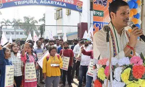 ത്രിപുര കൂട്ടബലാത്സംഗക്കേസിൽ ബി.ജെ.പി മന്ത്രിയുടെ മകനെതിരെയും ആരോപണം; സമരം കടുപ്പിച്ച് പ്രതിപക്ഷം