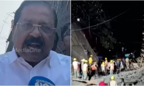 അടിപ്പാത തകർന്നതിന്റെ കാരണം കവടി നിരത്തി കണ്ടെത്തണം; കരാറുകാർക്കെതിരെ രാജ്‌മോഹൻ ഉണ്ണിത്താൻ