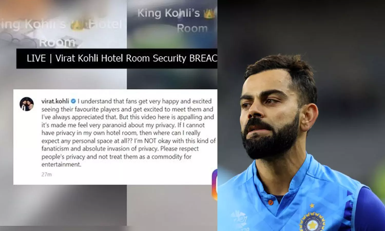 ഞങ്ങൾ നിരുപാധികം ക്ഷമ ചോദിക്കുന്നു; കോഹ്ലിയോട് മാപ്പപേക്ഷിച്ച് ക്രൗൺ പെർത്ത് ഹോട്ടൽ ഞങ്ങൾ നിരുപാധികം ക്ഷമ ചോദിക്കുന്നു; കോഹ്ലിയോട് മാപ്പപേക്ഷിച്ച് ക്രൗൺ പെർത്ത് ഹോട്ടൽ