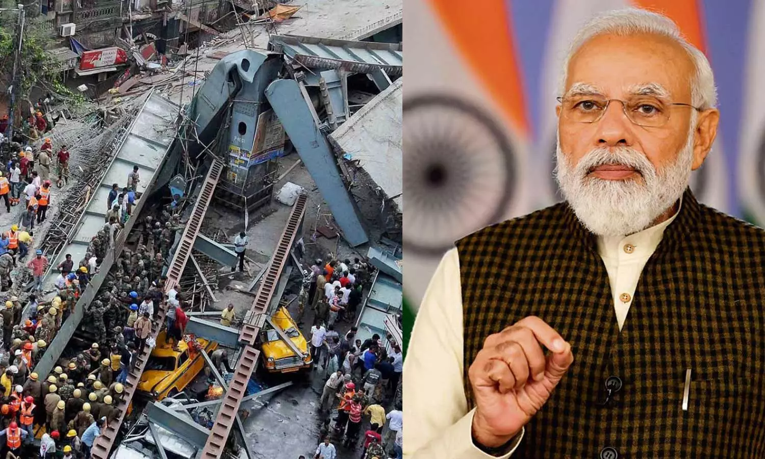 തെരഞ്ഞെടുപ്പ് സമയത്ത് കൃത്യമായി പാലം തകർന്നു; തട്ടിപ്പുകാരിയുടെ പണി-മമതയ്‌ക്കെതിരെ മോദിയുടെ പഴയ പ്രസംഗം പൊക്കിക്കൊണ്ടുവന്ന് പ്രതിപക്ഷം