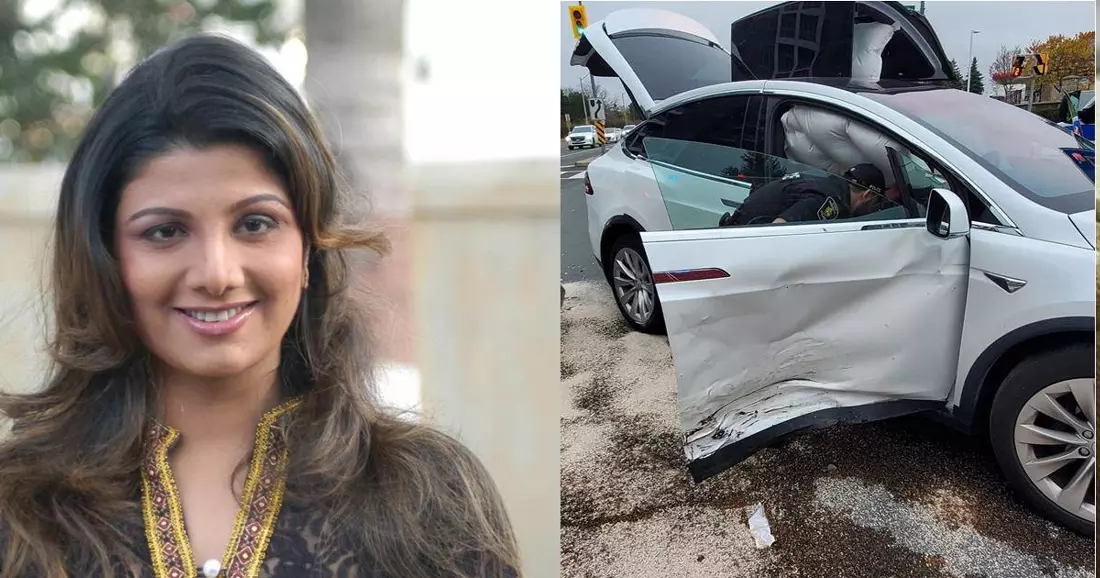 നടി രംഭയും മക്കളും സഞ്ചരിച്ച കാര്‍ അപകടത്തില്‍പെട്ടു; ഇളയ മകള്‍ ആശുപത്രിയില്‍