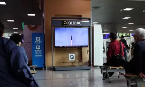 വീണ്ടും മിസൈല്‍ തൊടുത്ത് ഉത്തര കൊറിയ; പൗരന്മാർക്ക് മുന്നറിയിപ്പുമായി ജപ്പാനും ദക്ഷിണ കൊറിയയും