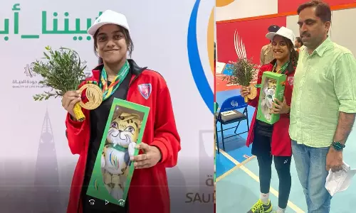 സൗദി ദേശീയ ഗെയിംസിൽ മലയാളി വിദ്യാർഥിക്ക് സ്വർണം