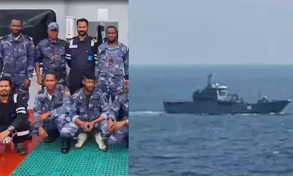 ഇത്തിരി ആശ്വാസം; ഗിനിയയിൽ തടവിലുള്ള ഇന്ത്യൻ തടവുകാർക്ക് ഭക്ഷണം എത്തിച്ചു ഇത്തിരി ആശ്വാസം; ഗിനിയയിൽ തടവിലുള്ള ഇന്ത്യൻ തടവുകാർക്ക് ഭക്ഷണം എത്തിച്ചു