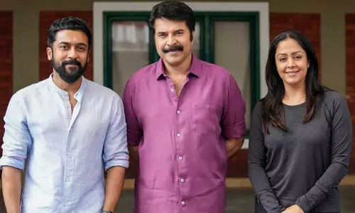 മമ്മുക്കയെയും ജ്യോതികയെയും കാണാൻ സൂര്യ എത്തി; കാതൽ ലൊക്കേഷനിൽ നടിപ്പിൻ നായകൻ